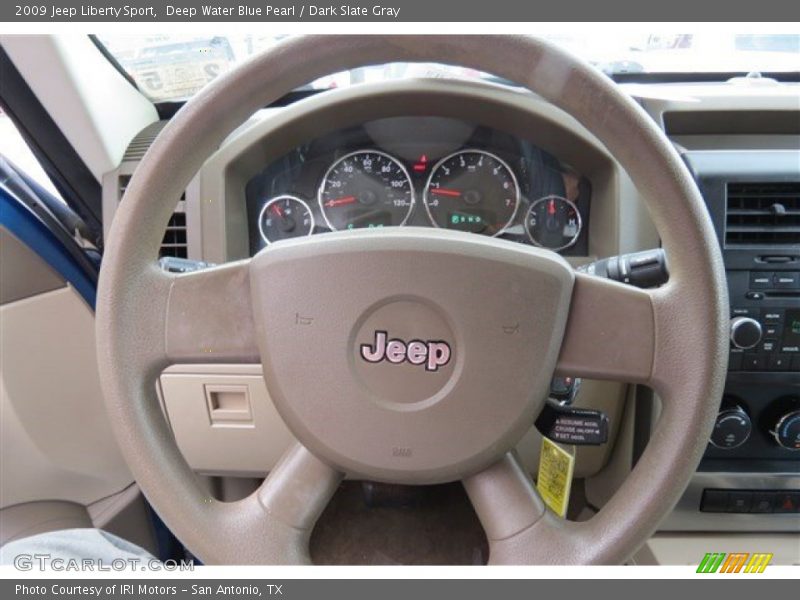 Deep Water Blue Pearl / Dark Slate Gray 2009 Jeep Liberty Sport