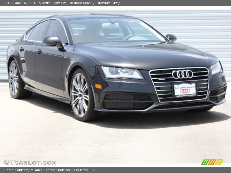Brilliant Black / Titanium Gray 2013 Audi A7 3.0T quattro Premium