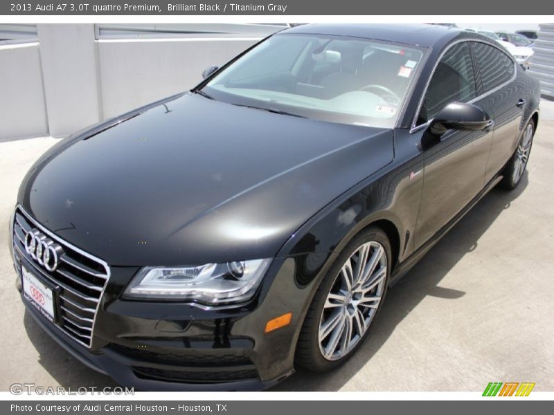 Brilliant Black / Titanium Gray 2013 Audi A7 3.0T quattro Premium