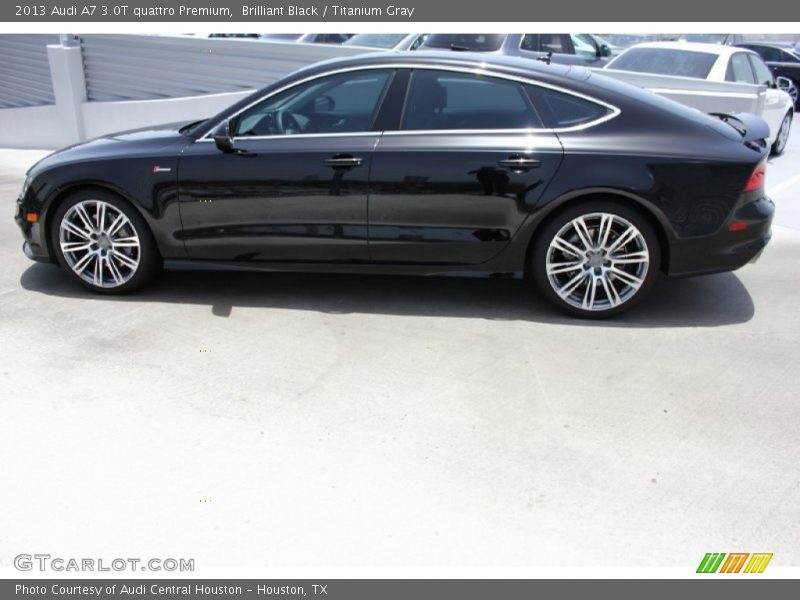 Brilliant Black / Titanium Gray 2013 Audi A7 3.0T quattro Premium