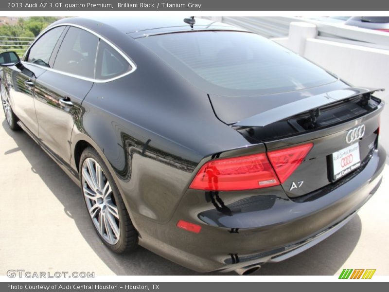 Brilliant Black / Titanium Gray 2013 Audi A7 3.0T quattro Premium
