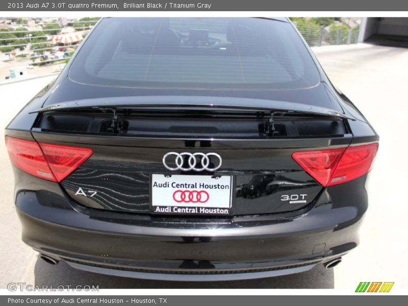 Brilliant Black / Titanium Gray 2013 Audi A7 3.0T quattro Premium