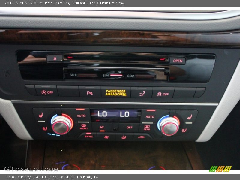 Brilliant Black / Titanium Gray 2013 Audi A7 3.0T quattro Premium