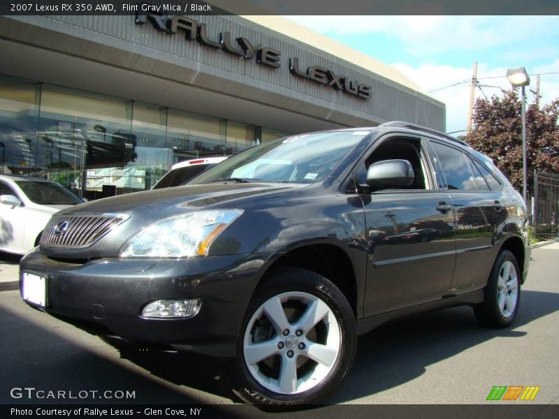 Flint Gray Mica / Black 2007 Lexus RX 350 AWD