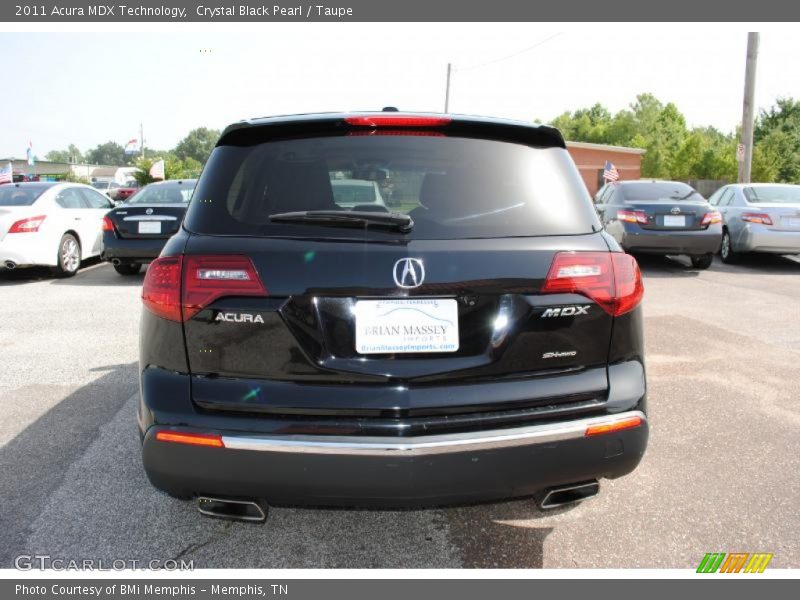 Crystal Black Pearl / Taupe 2011 Acura MDX Technology