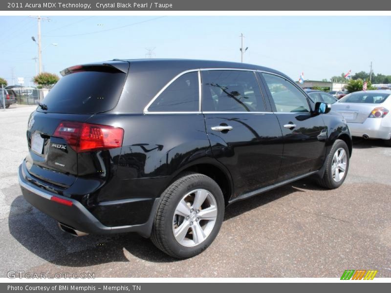 Crystal Black Pearl / Taupe 2011 Acura MDX Technology
