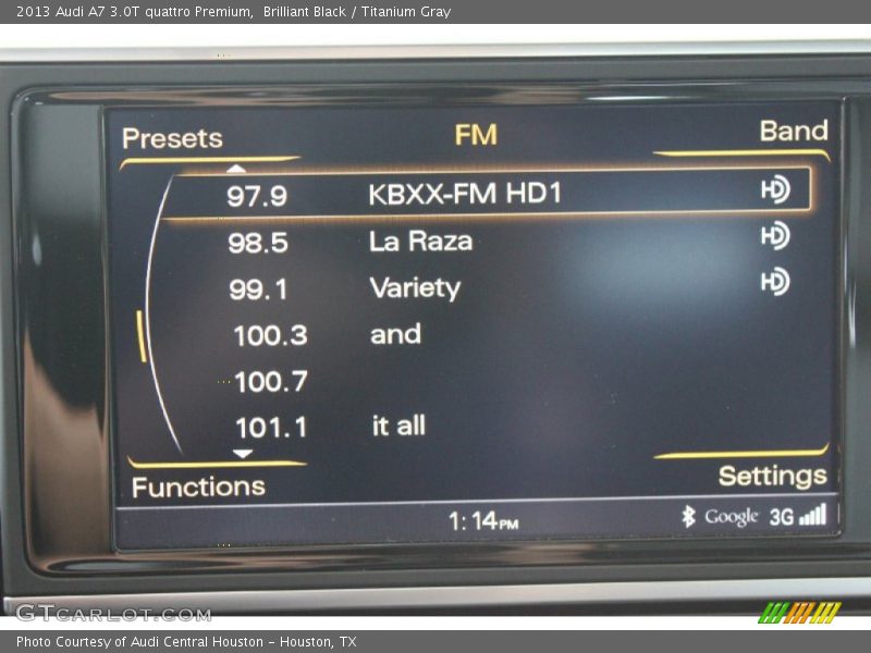 Brilliant Black / Titanium Gray 2013 Audi A7 3.0T quattro Premium