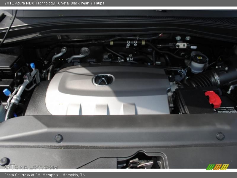 Crystal Black Pearl / Taupe 2011 Acura MDX Technology