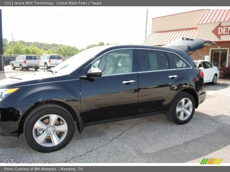Crystal Black Pearl / Taupe 2011 Acura MDX Technology
