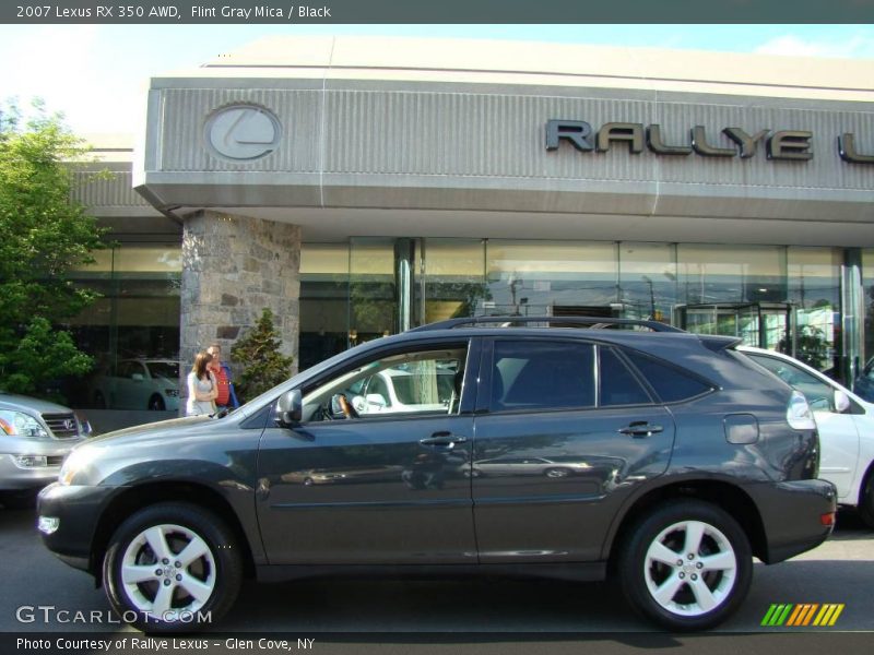 Flint Gray Mica / Black 2007 Lexus RX 350 AWD