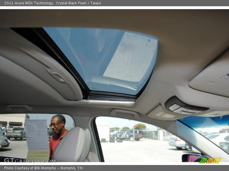 Crystal Black Pearl / Taupe 2011 Acura MDX Technology