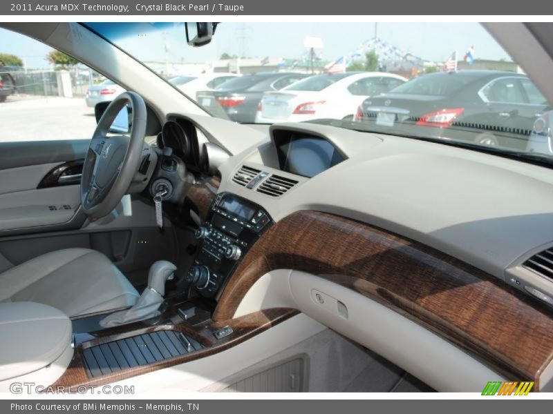 Crystal Black Pearl / Taupe 2011 Acura MDX Technology