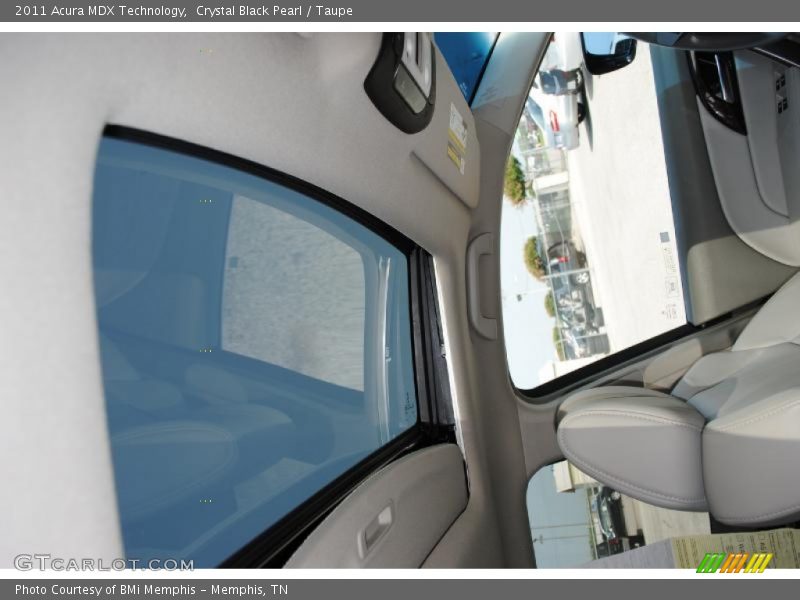 Crystal Black Pearl / Taupe 2011 Acura MDX Technology