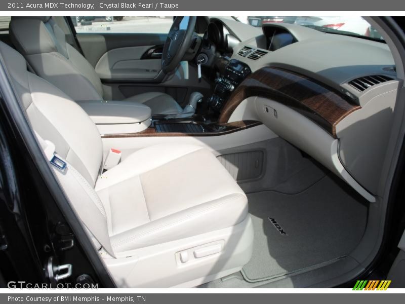 Crystal Black Pearl / Taupe 2011 Acura MDX Technology