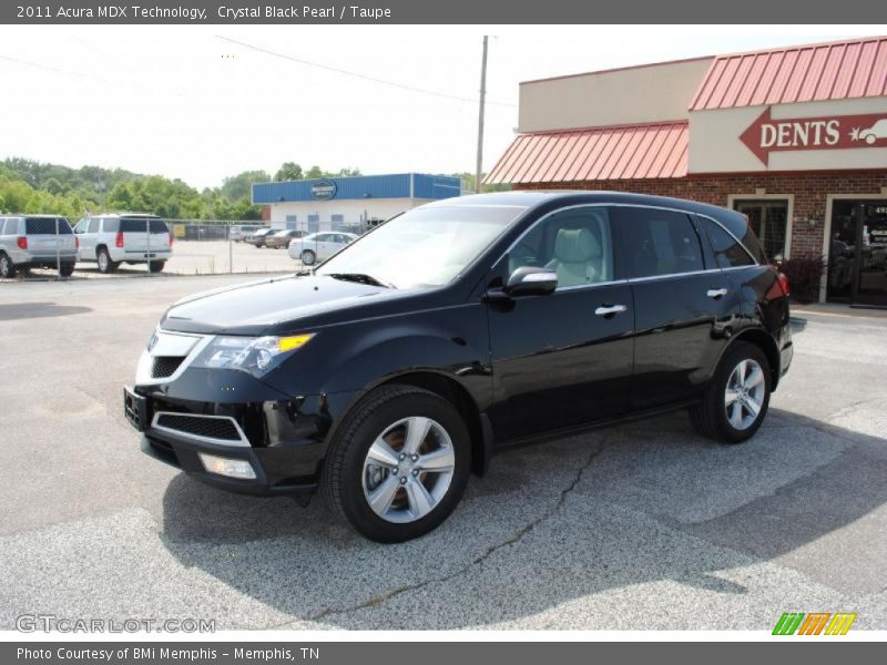Crystal Black Pearl / Taupe 2011 Acura MDX Technology