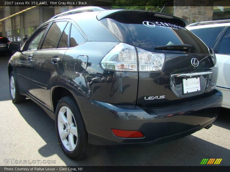 Flint Gray Mica / Black 2007 Lexus RX 350 AWD