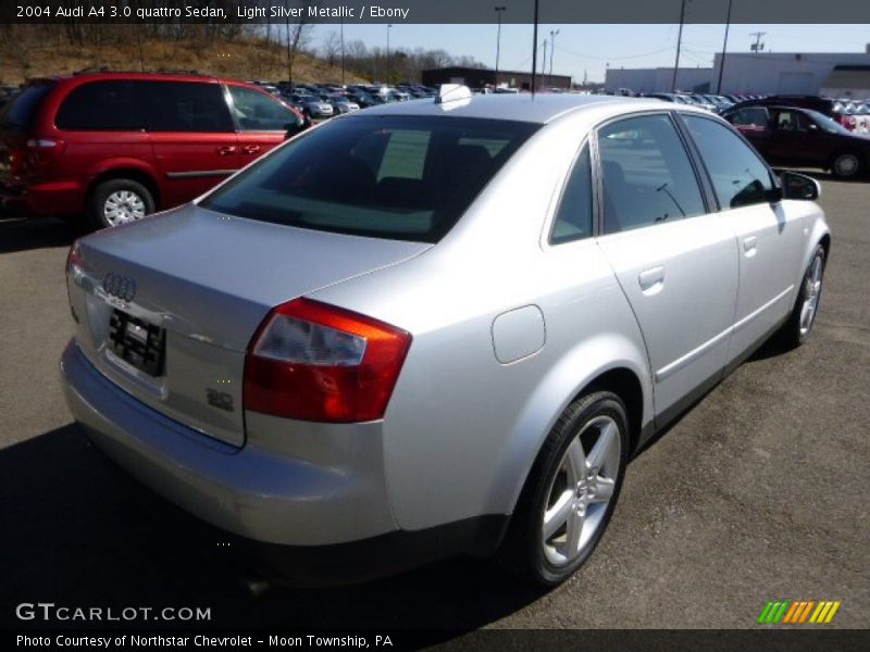 Light Silver Metallic / Ebony 2004 Audi A4 3.0 quattro Sedan