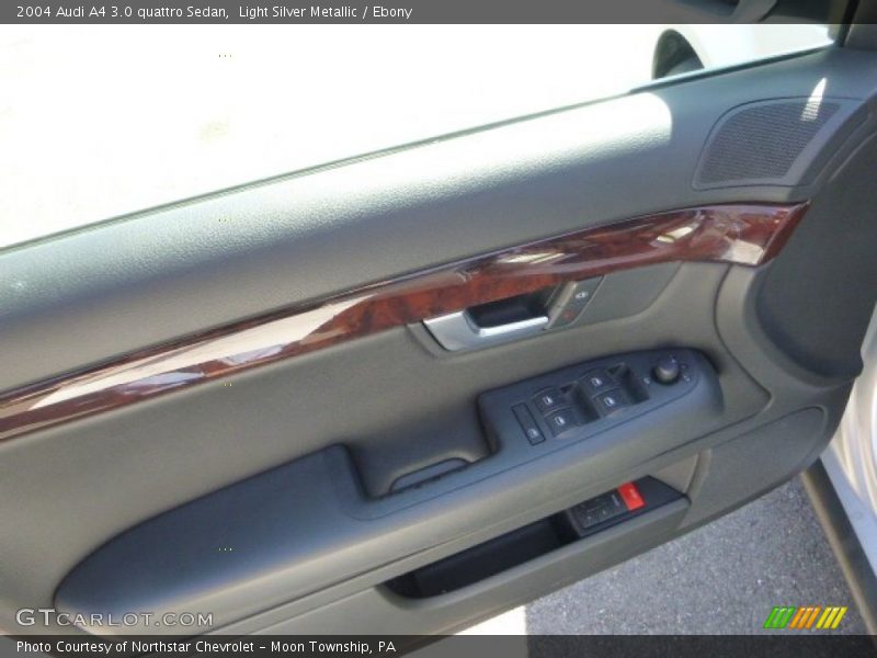 Light Silver Metallic / Ebony 2004 Audi A4 3.0 quattro Sedan