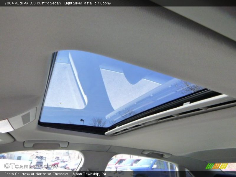Light Silver Metallic / Ebony 2004 Audi A4 3.0 quattro Sedan