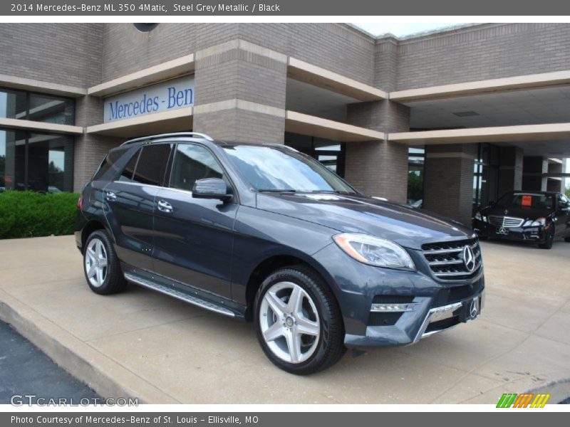 Steel Grey Metallic / Black 2014 Mercedes-Benz ML 350 4Matic