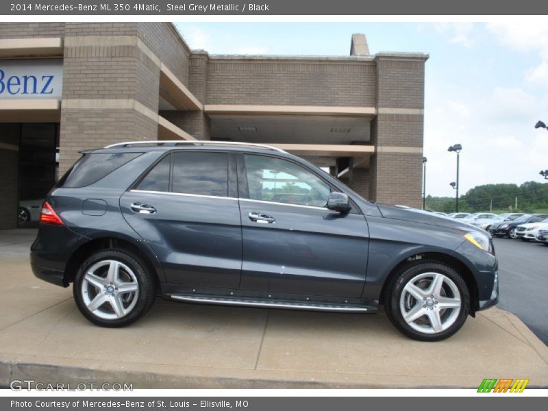 Steel Grey Metallic / Black 2014 Mercedes-Benz ML 350 4Matic