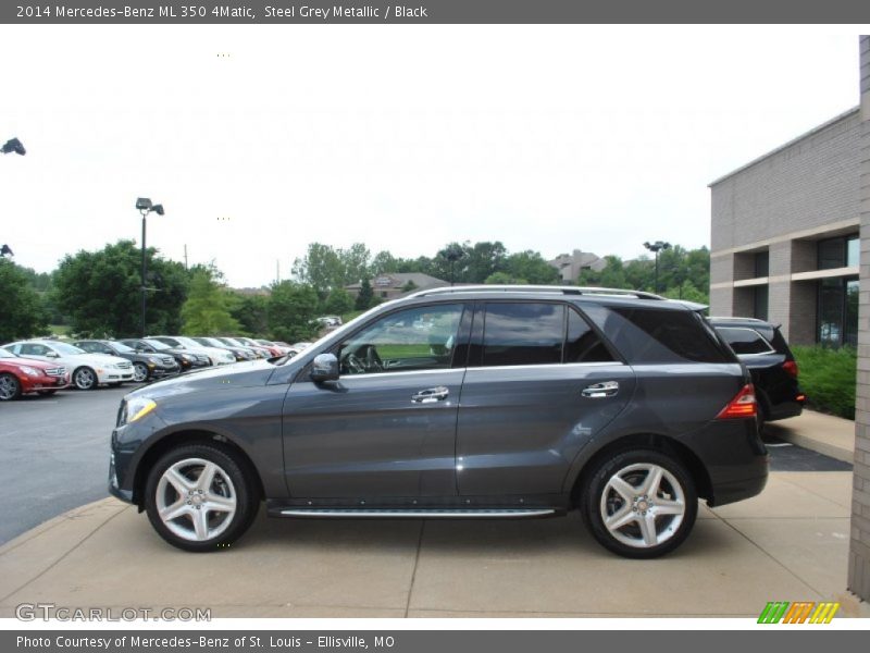 Steel Grey Metallic / Black 2014 Mercedes-Benz ML 350 4Matic