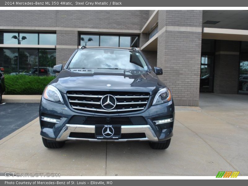 Steel Grey Metallic / Black 2014 Mercedes-Benz ML 350 4Matic