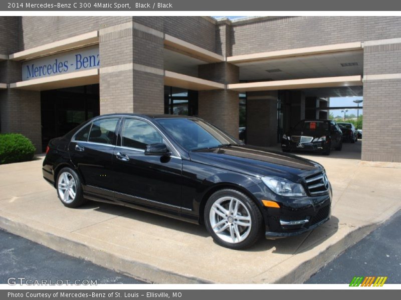 Black / Black 2014 Mercedes-Benz C 300 4Matic Sport