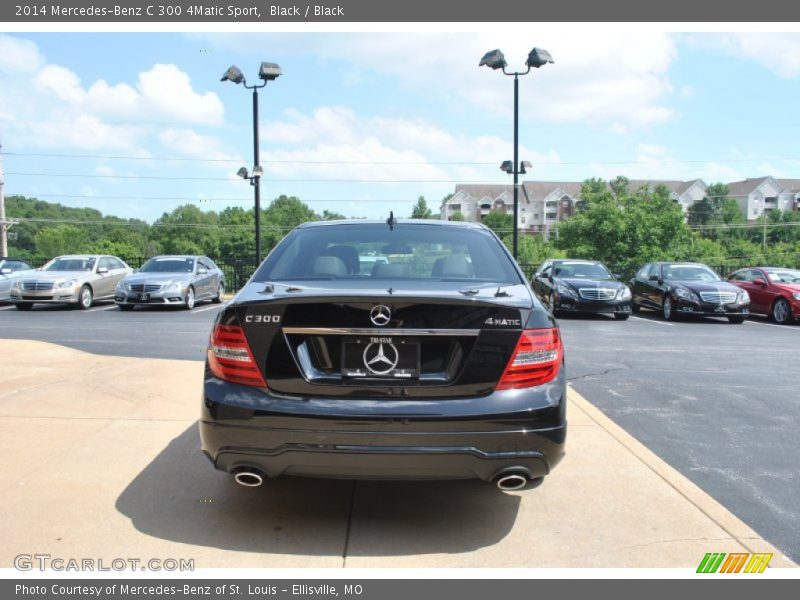 Black / Black 2014 Mercedes-Benz C 300 4Matic Sport