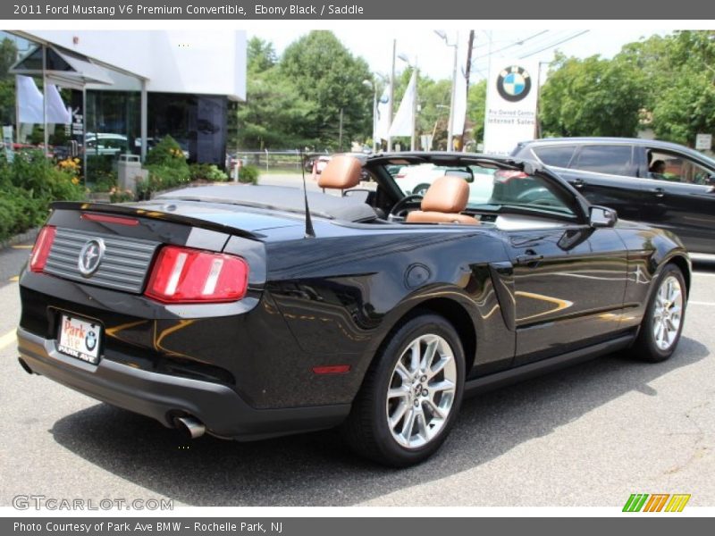 Ebony Black / Saddle 2011 Ford Mustang V6 Premium Convertible