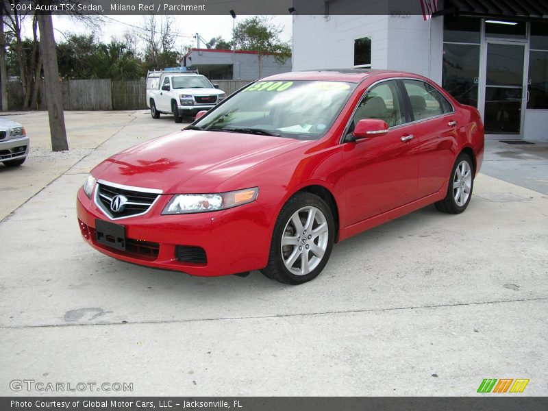 Milano Red / Parchment 2004 Acura TSX Sedan