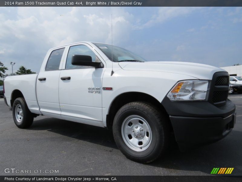 Bright White / Black/Diesel Gray 2014 Ram 1500 Tradesman Quad Cab 4x4