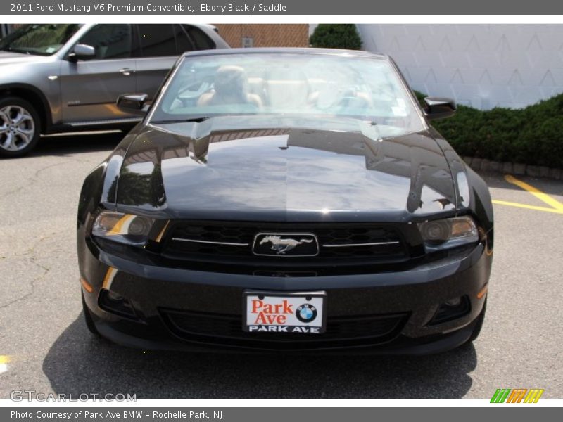 Ebony Black / Saddle 2011 Ford Mustang V6 Premium Convertible