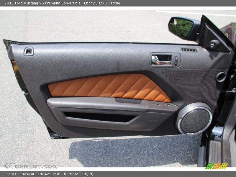 Ebony Black / Saddle 2011 Ford Mustang V6 Premium Convertible