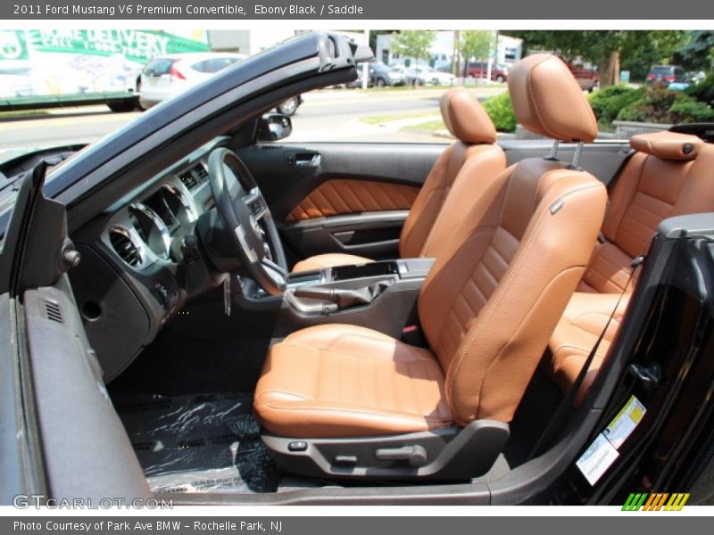 Ebony Black / Saddle 2011 Ford Mustang V6 Premium Convertible