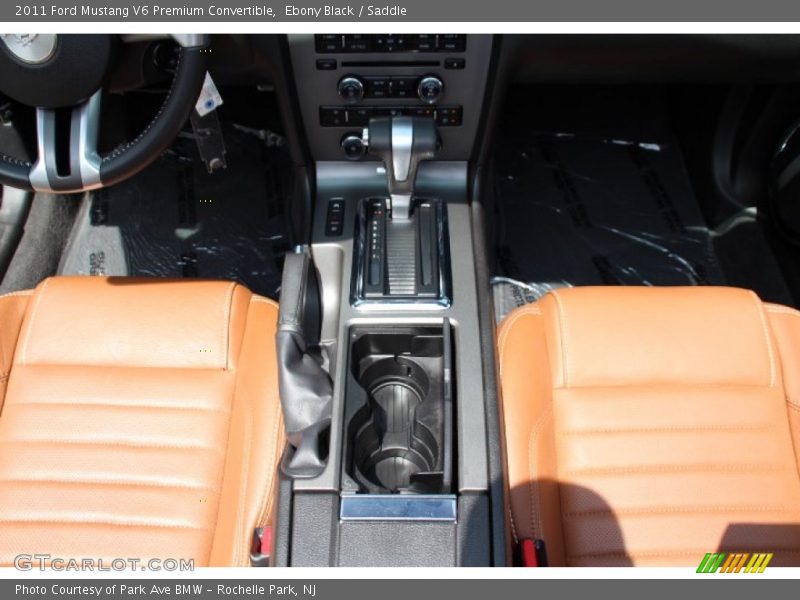 Ebony Black / Saddle 2011 Ford Mustang V6 Premium Convertible