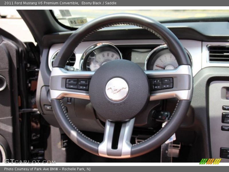 Ebony Black / Saddle 2011 Ford Mustang V6 Premium Convertible