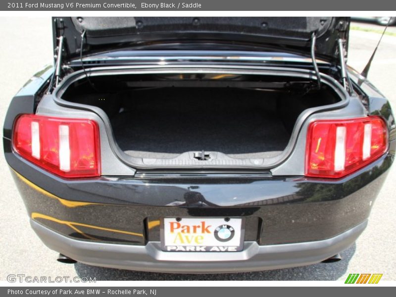 Ebony Black / Saddle 2011 Ford Mustang V6 Premium Convertible
