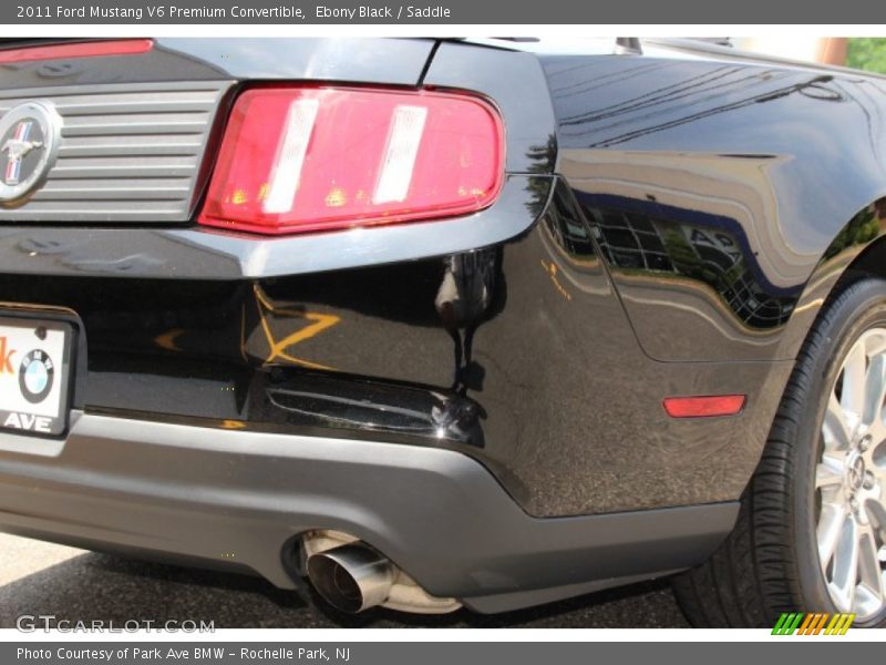 Ebony Black / Saddle 2011 Ford Mustang V6 Premium Convertible