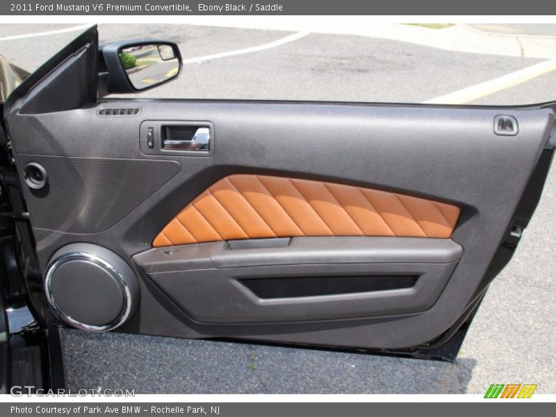 Ebony Black / Saddle 2011 Ford Mustang V6 Premium Convertible