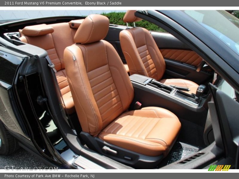 Ebony Black / Saddle 2011 Ford Mustang V6 Premium Convertible