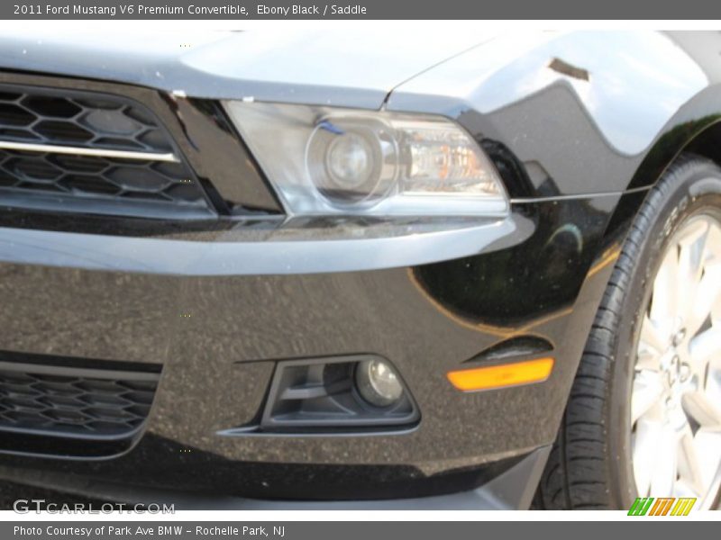 Ebony Black / Saddle 2011 Ford Mustang V6 Premium Convertible