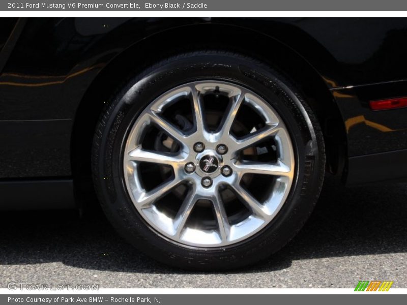 Ebony Black / Saddle 2011 Ford Mustang V6 Premium Convertible