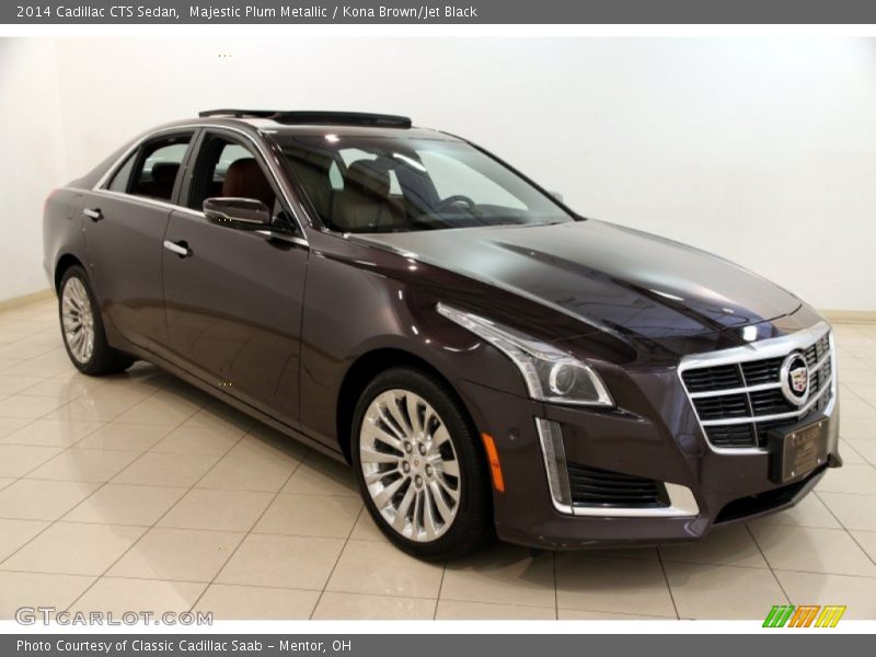 Majestic Plum Metallic / Kona Brown/Jet Black 2014 Cadillac CTS Sedan