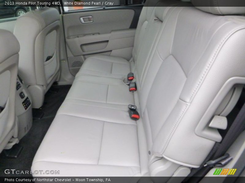 White Diamond Pearl / Gray 2013 Honda Pilot Touring 4WD