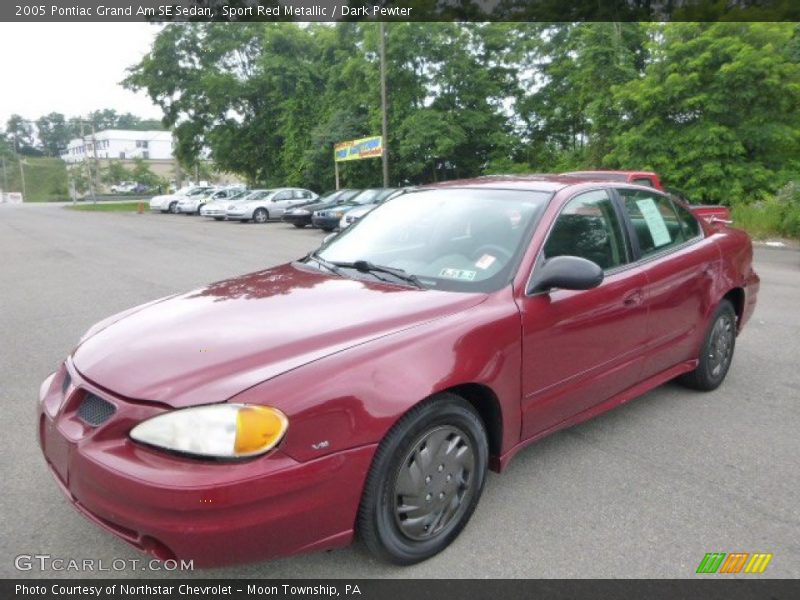 Sport Red Metallic / Dark Pewter 2005 Pontiac Grand Am SE Sedan