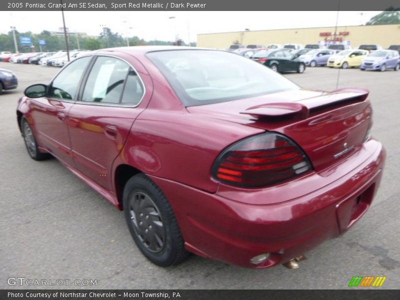 Sport Red Metallic / Dark Pewter 2005 Pontiac Grand Am SE Sedan