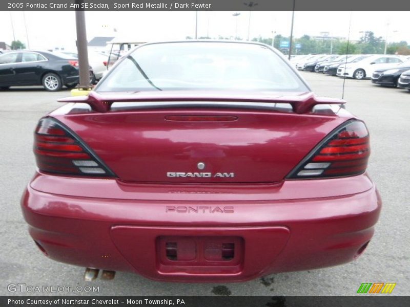 Sport Red Metallic / Dark Pewter 2005 Pontiac Grand Am SE Sedan