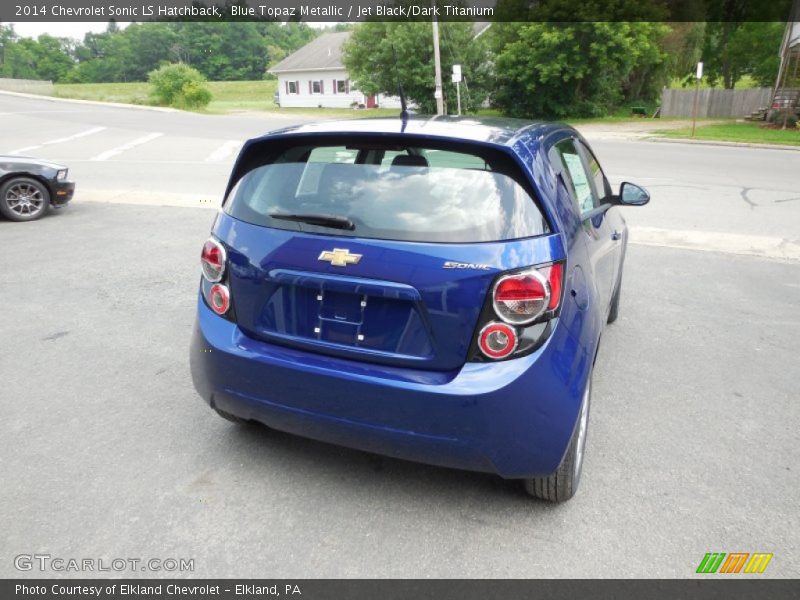 Blue Topaz Metallic / Jet Black/Dark Titanium 2014 Chevrolet Sonic LS Hatchback