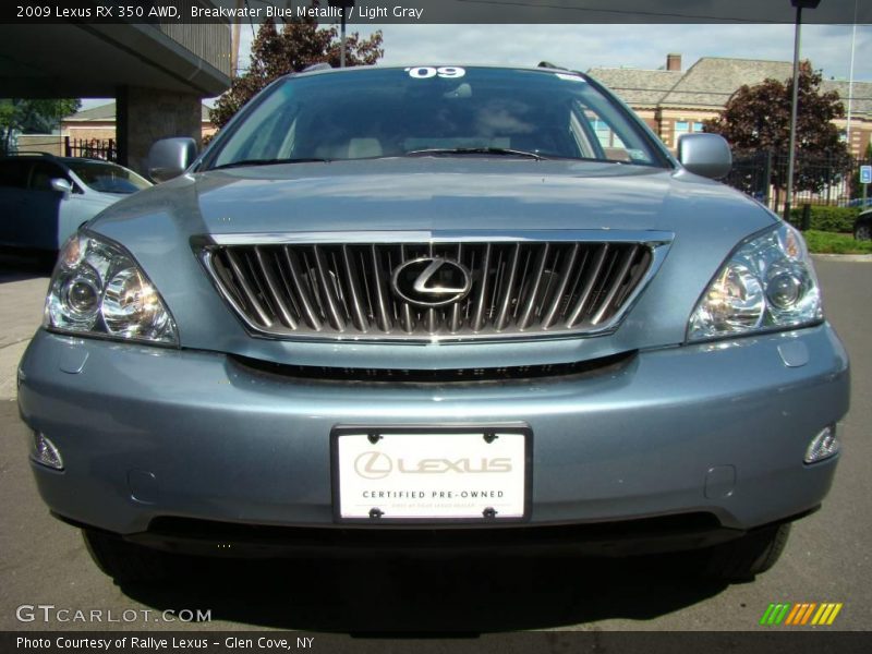 Breakwater Blue Metallic / Light Gray 2009 Lexus RX 350 AWD